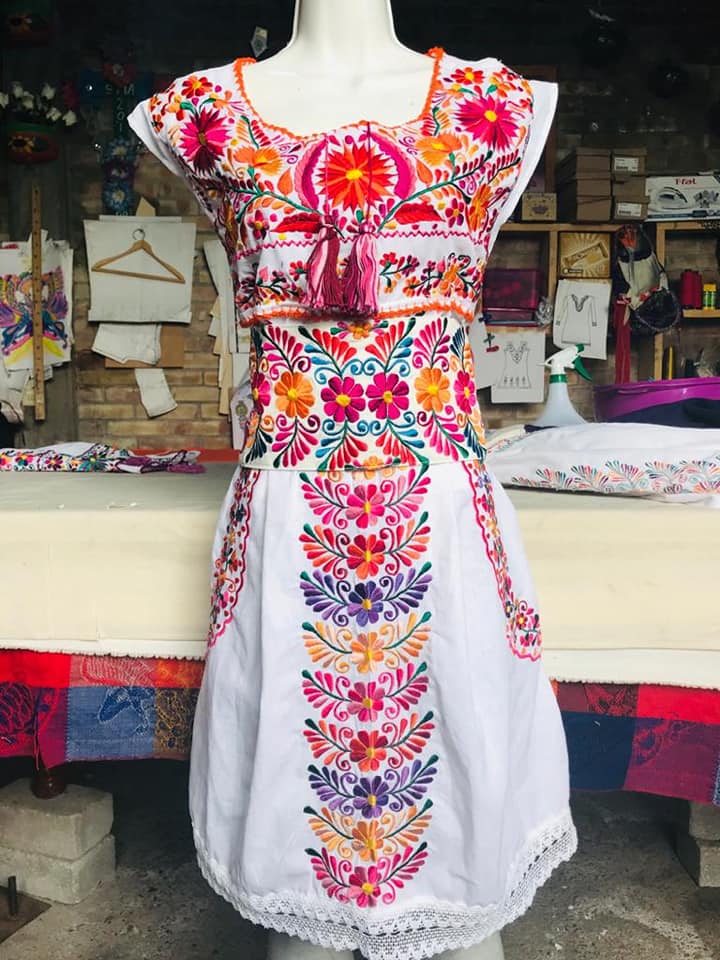 Wholesale mexican hotsell embroidered dresses